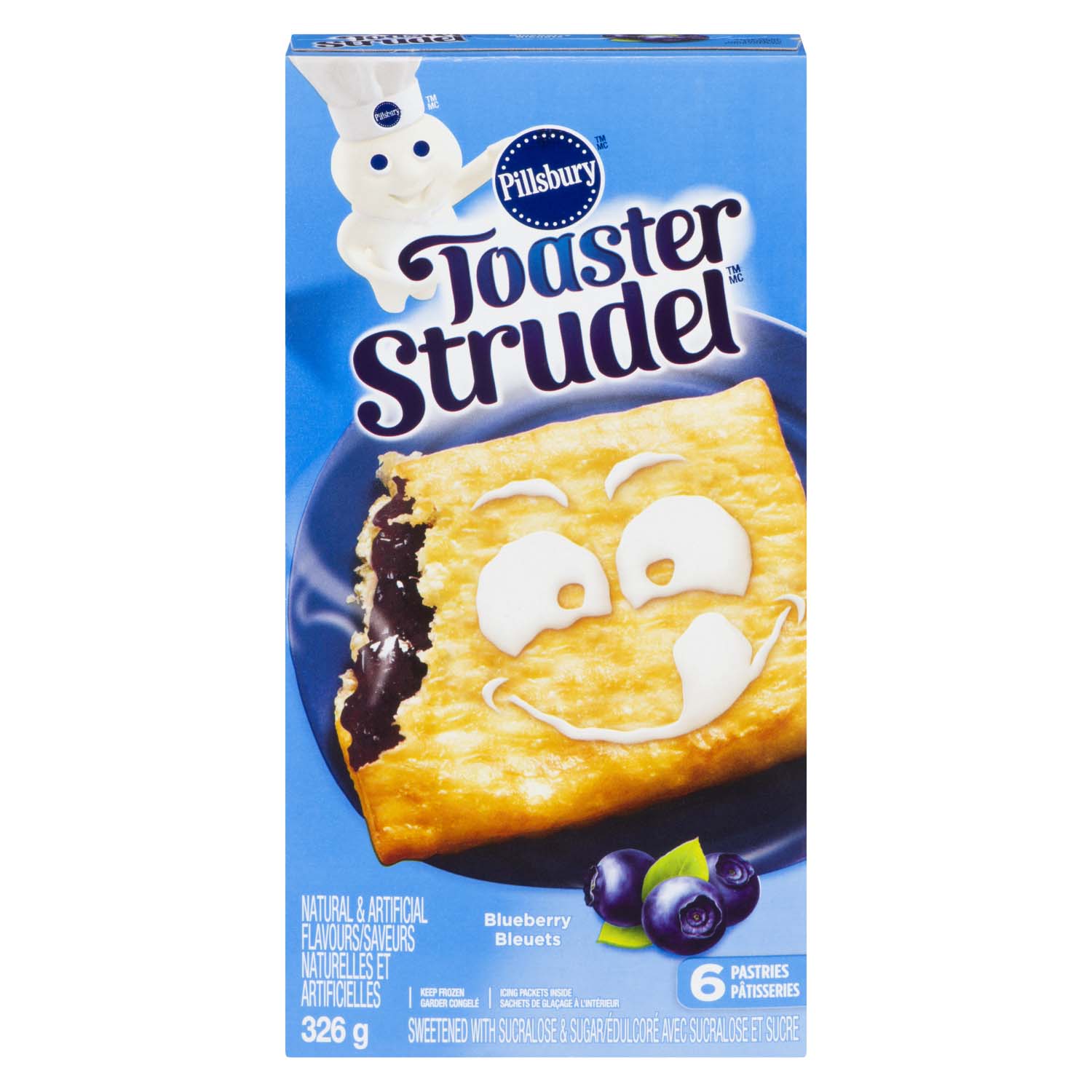 Pillsbury Blueberry Toaster Strudel 6ct