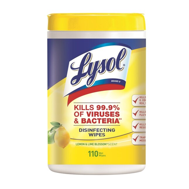 Lysol Citrus Disinfecting Wipes 110 CT