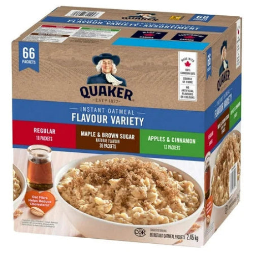 Quaker Instant Oatmeal Variety Pack 66 ct