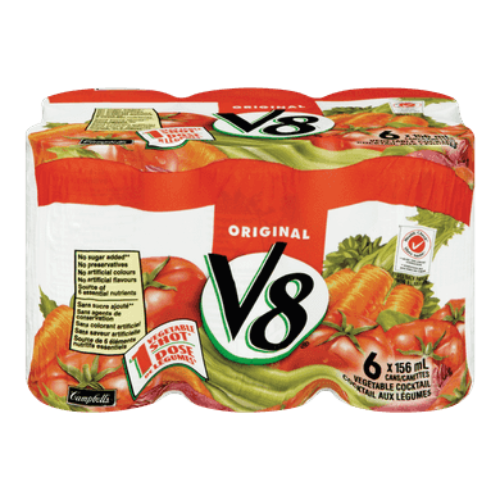 V8 Vegetable Cocktail Juice 156 ml x 6ct