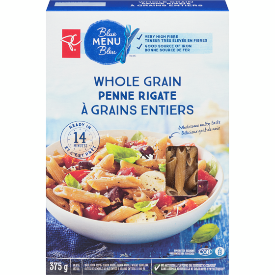 PC Blue Menu Whole Grain Penne Rigate 375g