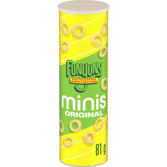 Funyuns Minis Onion Flavoured Rings Corn Snacks 81g
