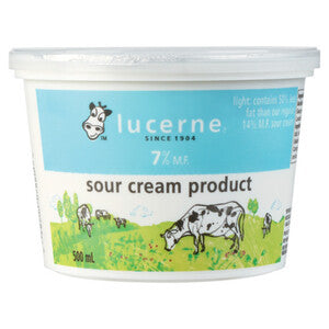 Lucerne Light Sour Cream 7% 500ml
