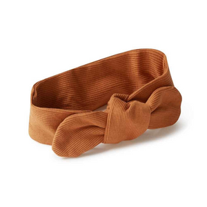 Snuggle Hunny Ribbed Organic Topknot - Biscuit