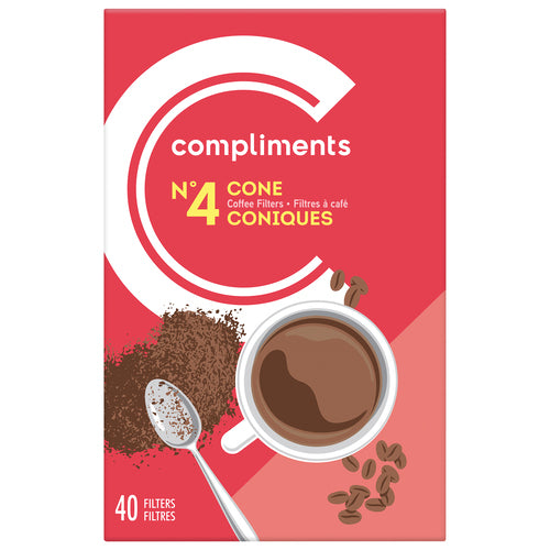 Compliments No.4 Cone Filters 40ct
