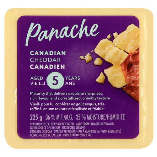 Panache 5 Year Old Cheddar Cheese 225g