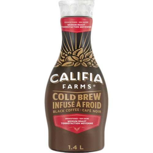 Califia Farms Pure Black Unsweetened Cold Brew Coffee 1.4L