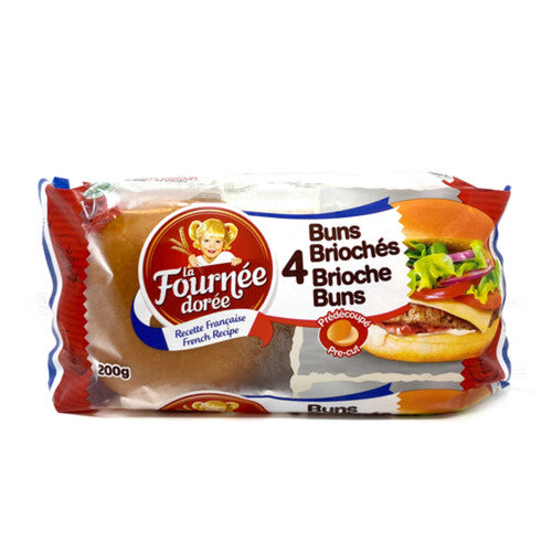 La Fournee Brioche Burger Buns 4ct