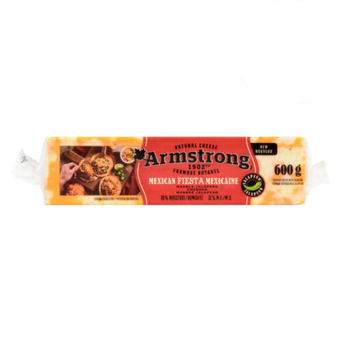 Armstrong Mexican Fiesta Marble Cheddar Cheese 600g
