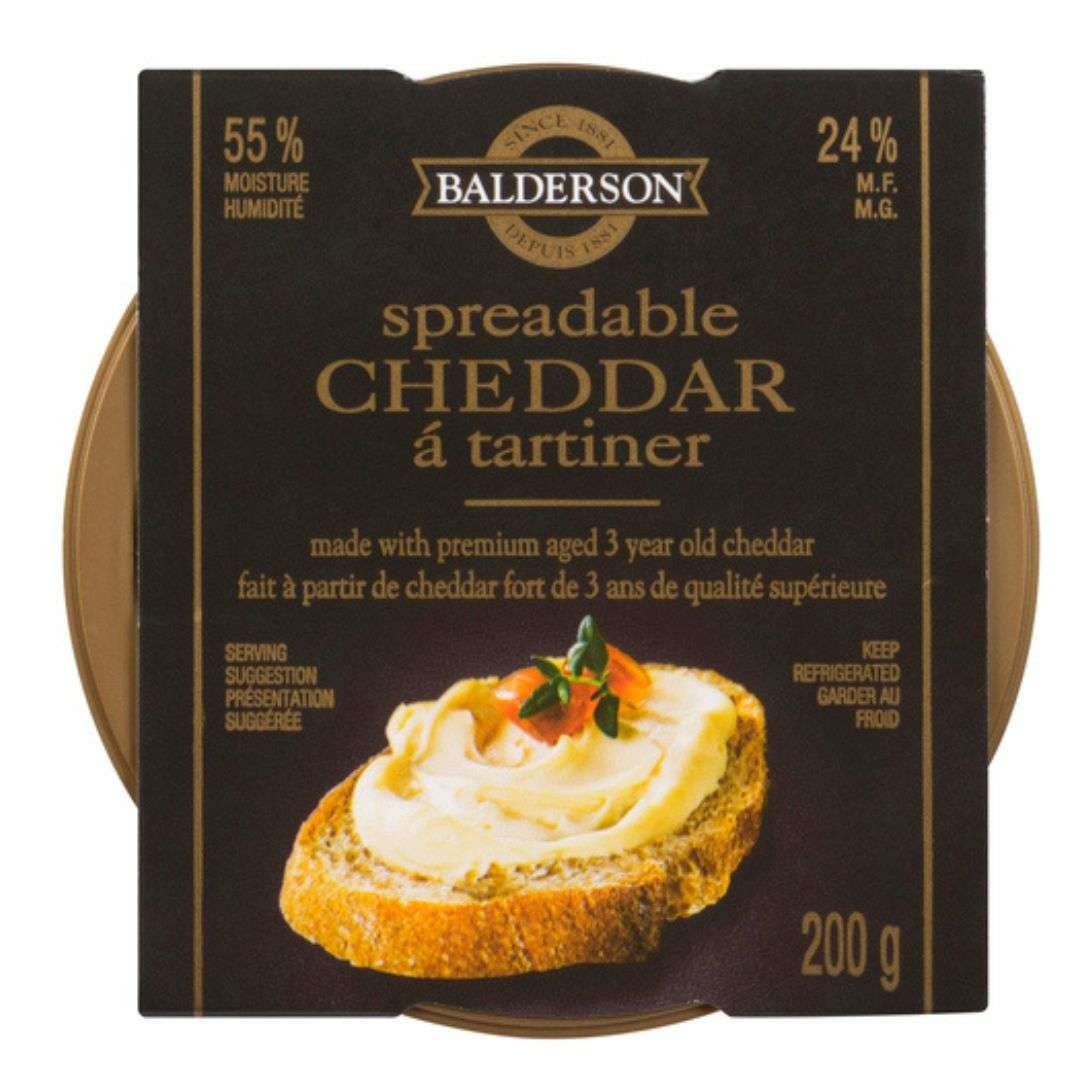 Balderson Spreadable Aged Cheddar Cheese 200g