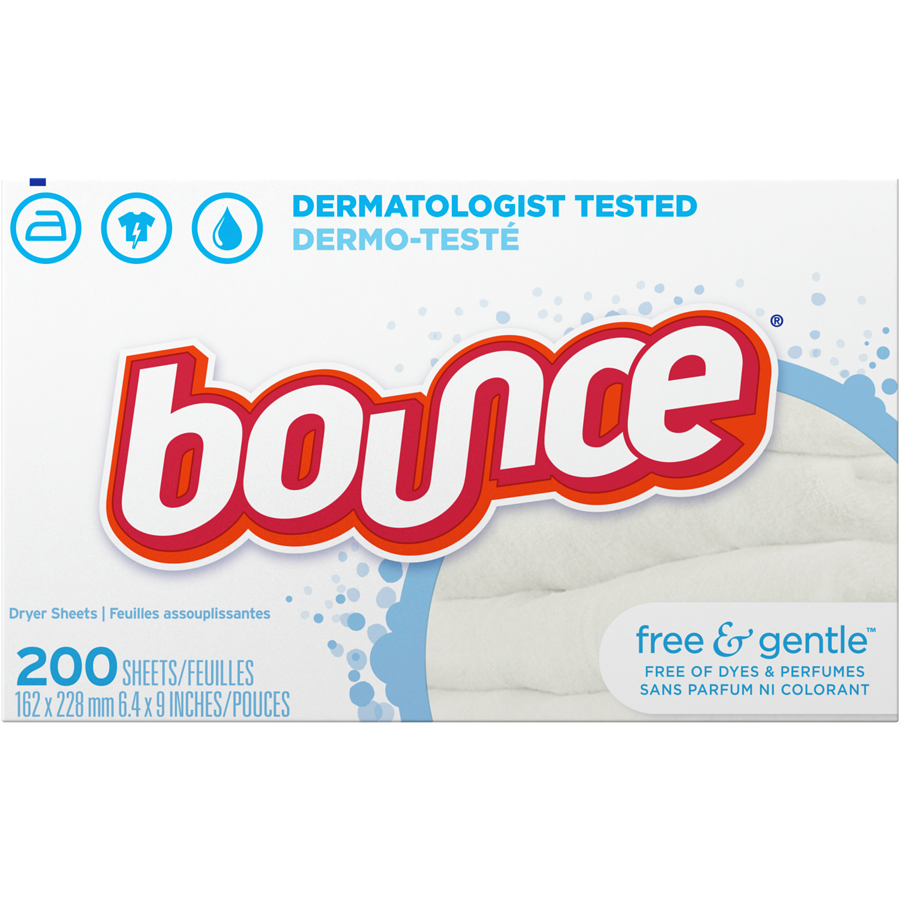 Bounce Sheets, Free & Gentle, 200 Sheets