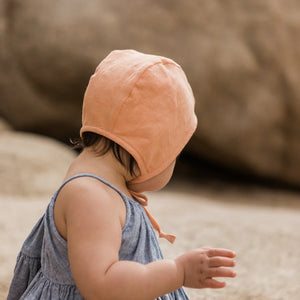 Briar, Desert Trail Linen Bonnet, Cotton-Lined, 12-18 mths