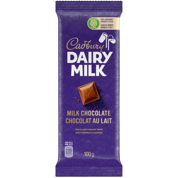 Cadbury Dairy Milk Chocolate Bar 100g