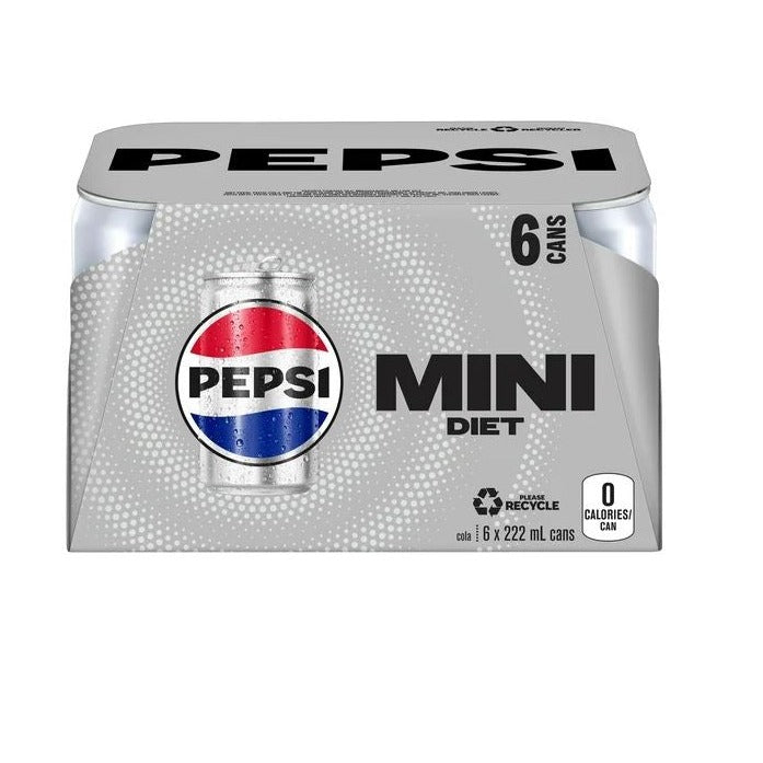 Diet Pepsi Mini 222ml x 6ct