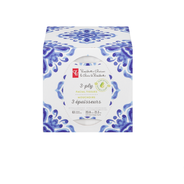 PC 3Ply Facial Tissue 65ct Cube Box