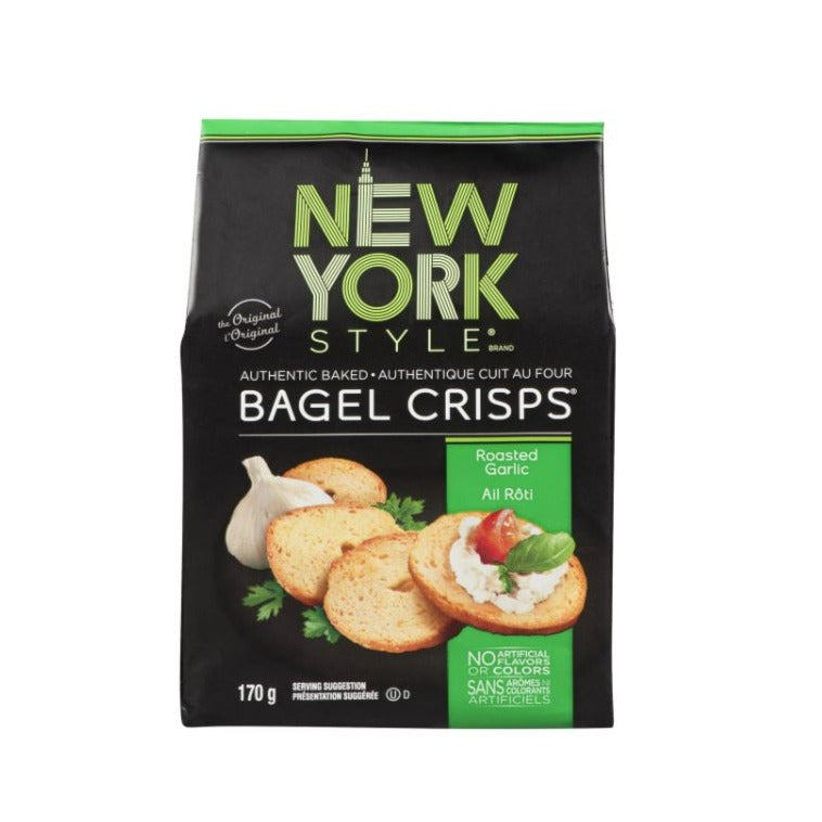 New York Style Roasted Garlic Bagel Crisps  170g