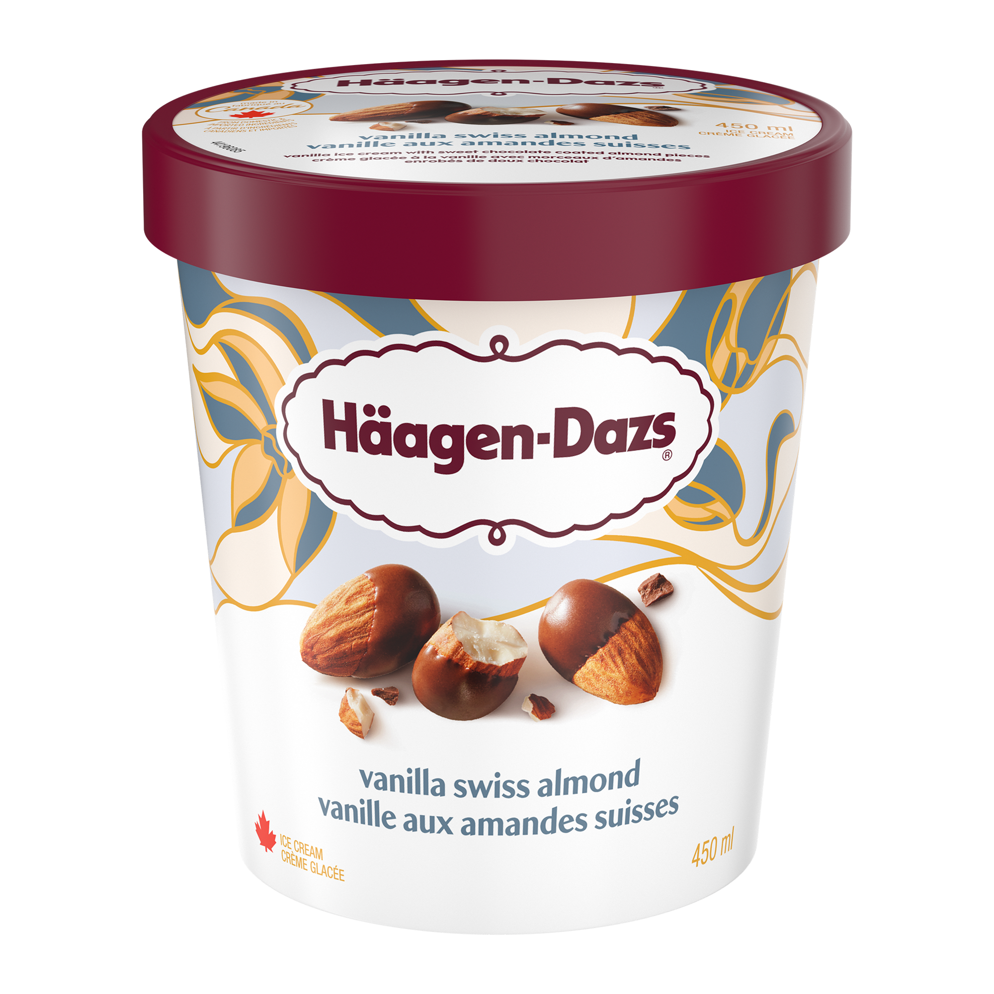 Haagen-Dazs Vanilla Swiss Almond Ice Cream 450ml