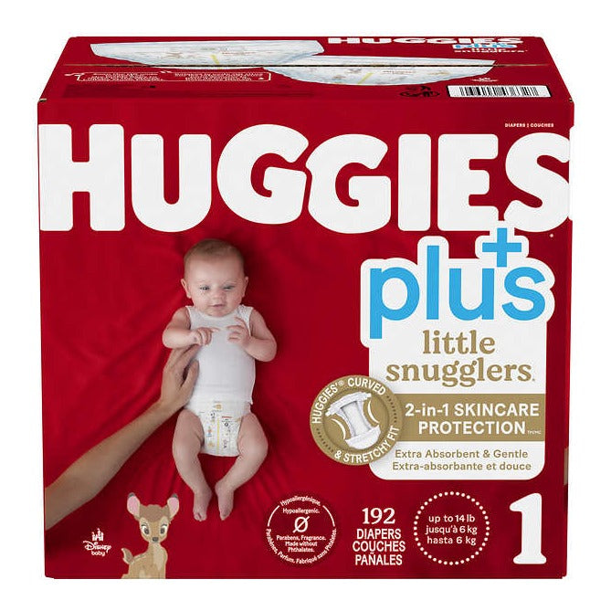 Huggies Little Snugglers Plus Size 1  192ct