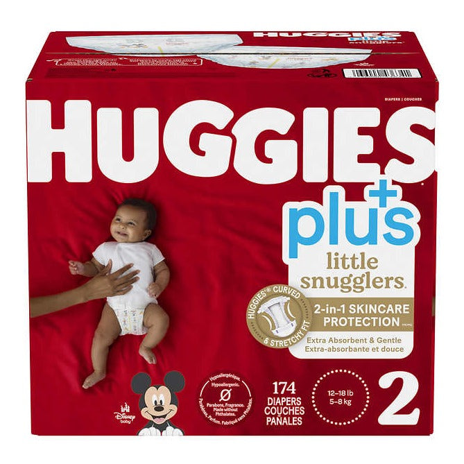 Huggies Little Snugglers Plus Size 2  174ct