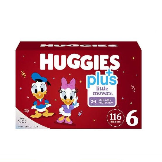 Huggies Little Movers Plus Size 6  126ct