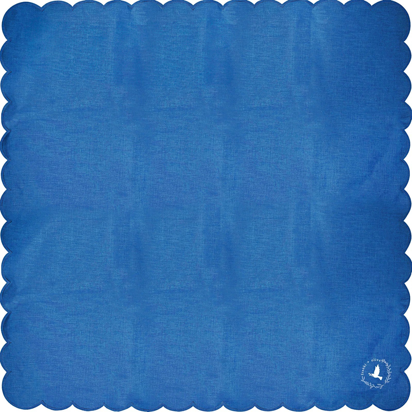 The Francesca Collection, Scallop Cotton Scarf - Royal