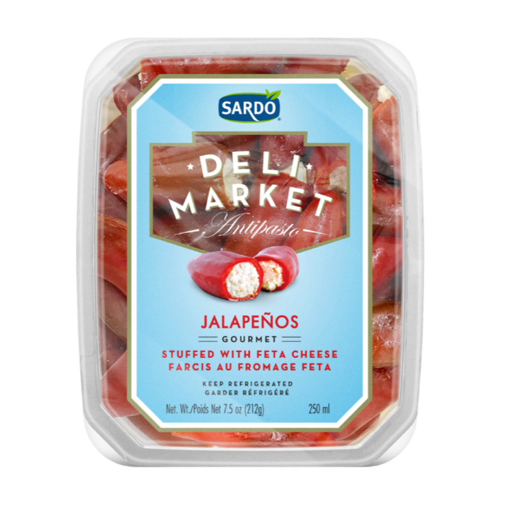 Sardo Feta Stuffed Jalapenos 250g