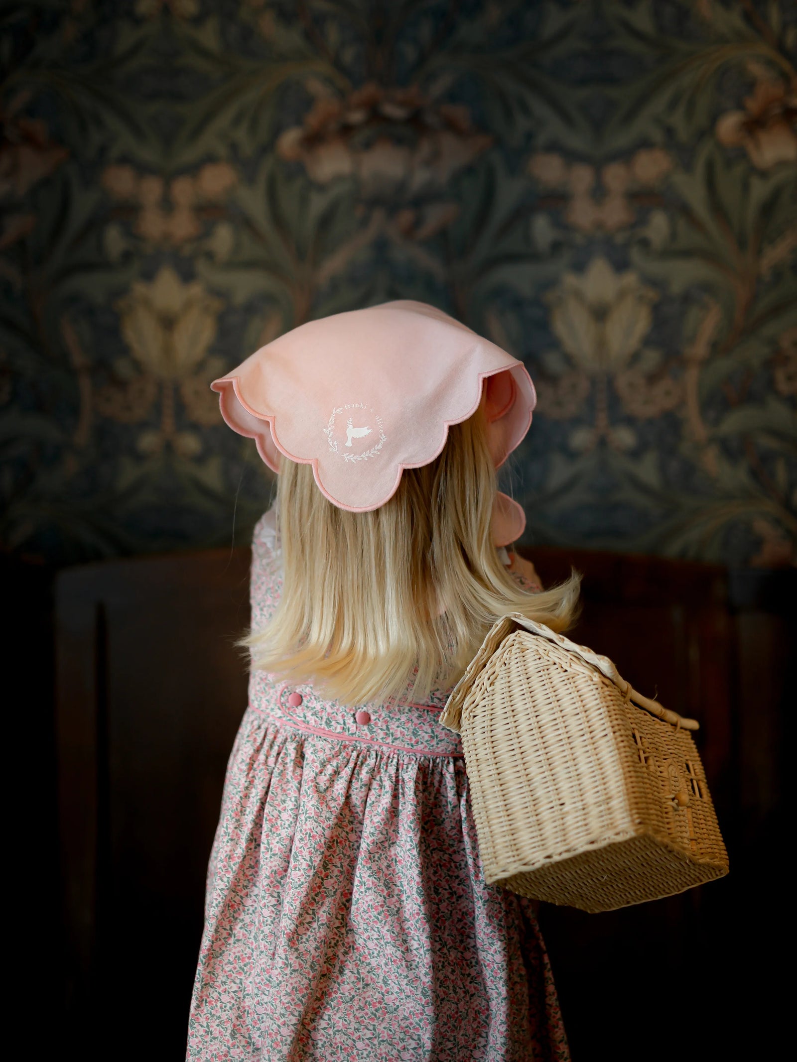 The Francesca Collection, Scallop Cotton Scarf - Dusty Pink