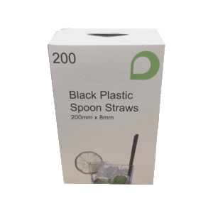 Touch Plastic Spoon Straws 200ct
