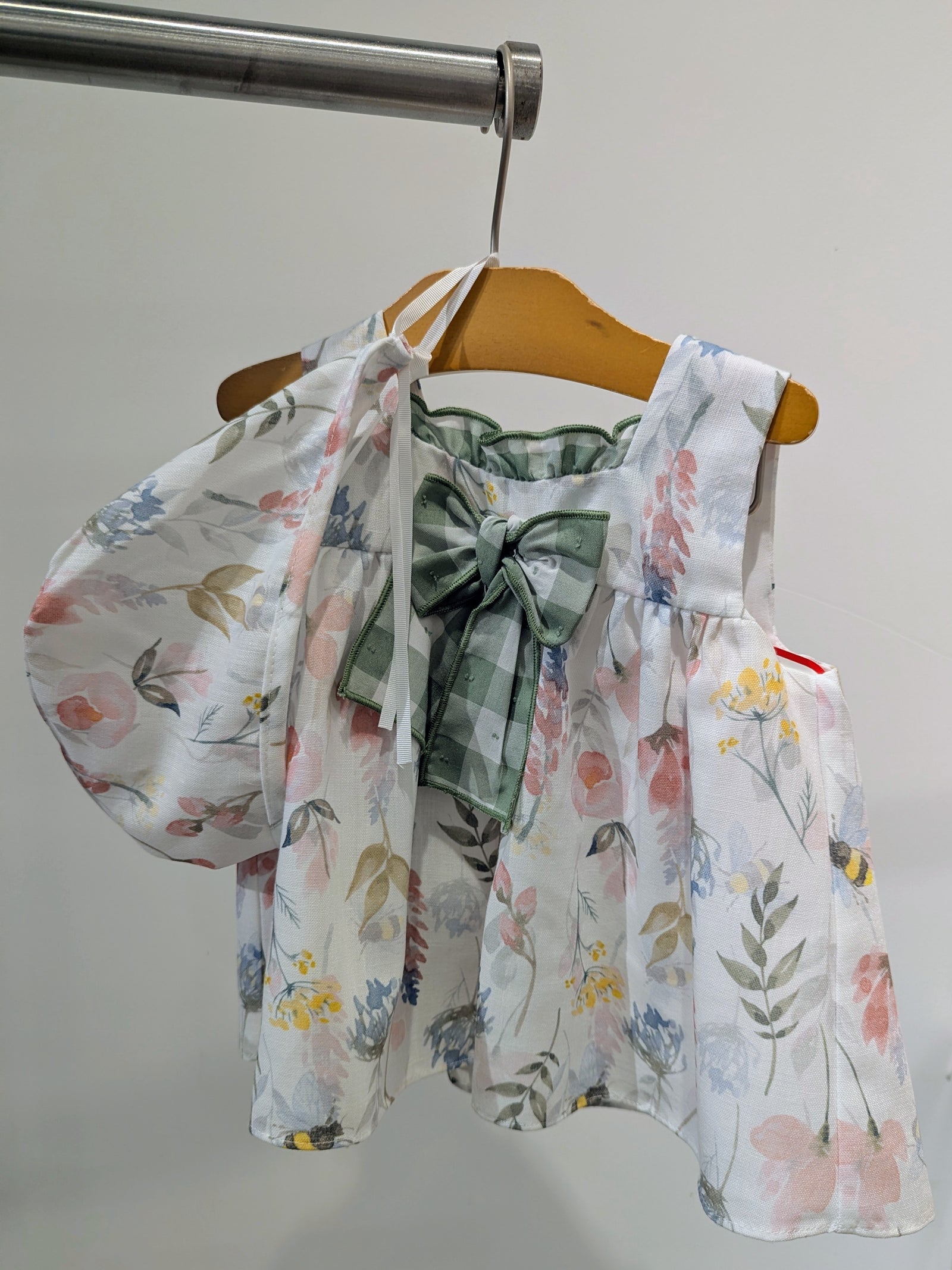 Del Sur Girl Spanish 3pc Dress Set - Floral Bees, 18mths