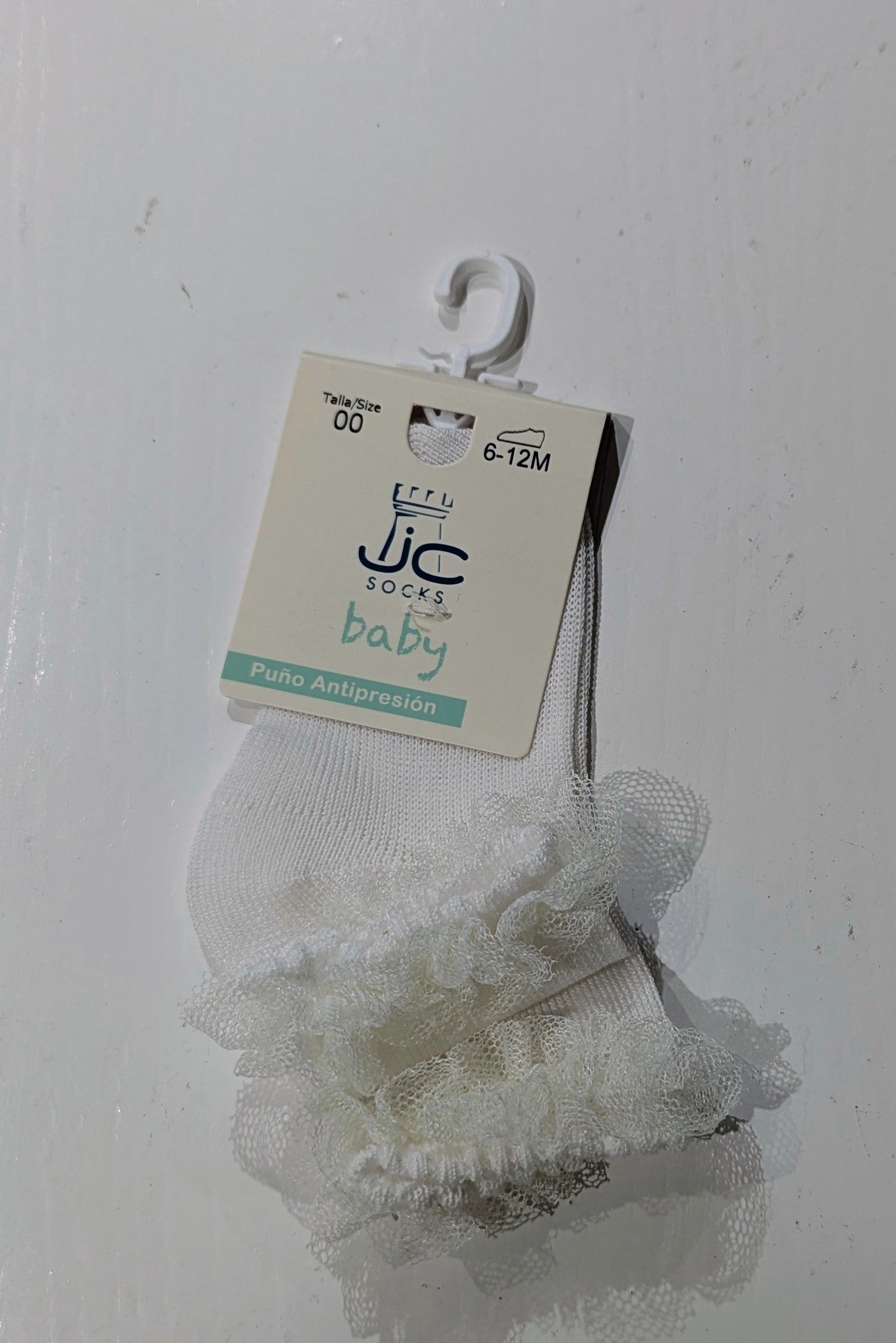 JC Spanish Frill Ankle Sock - Cava, 6-12mths