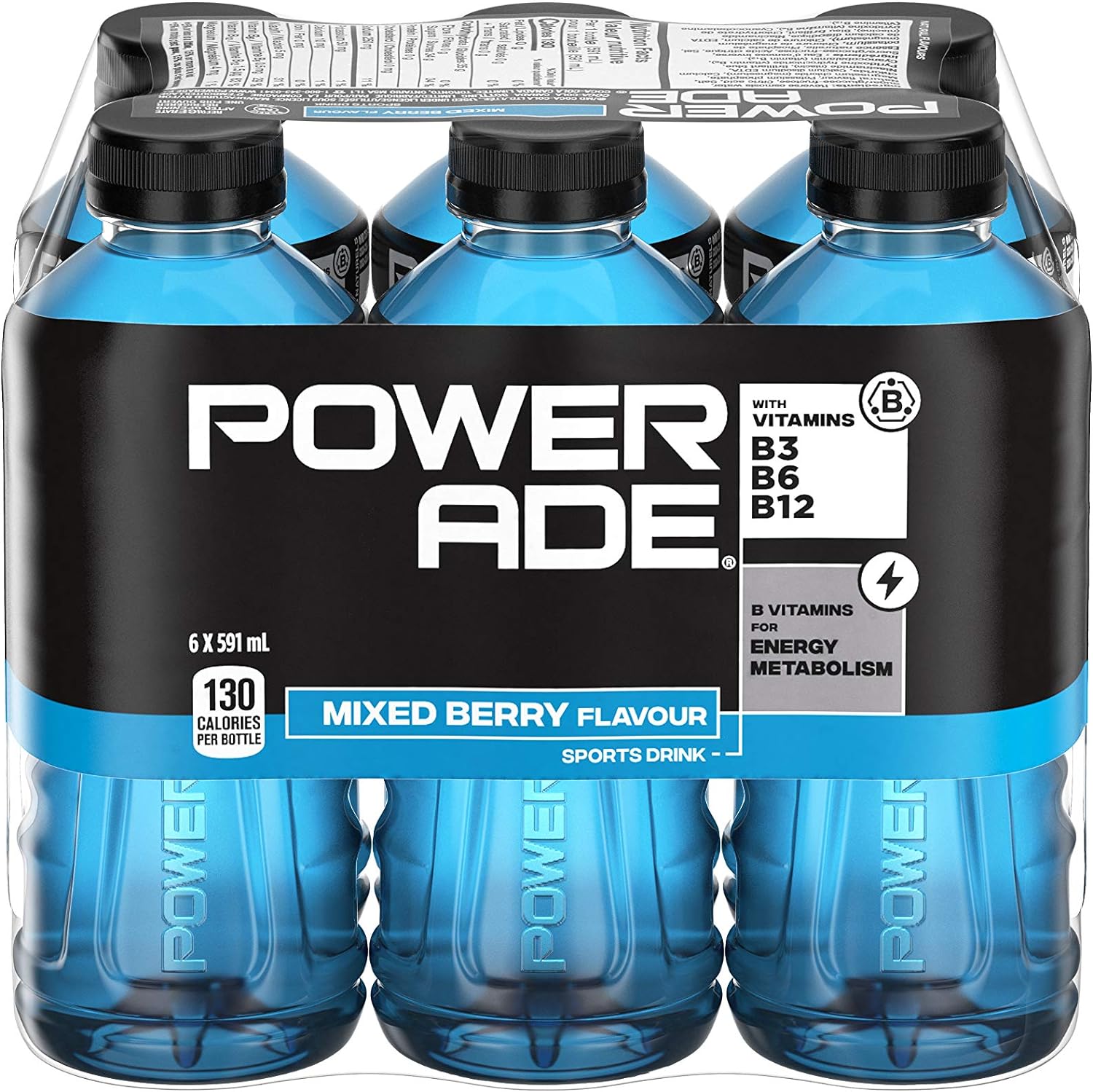 Powerade Mixed Berry Sports Drink 591ml x 6ct