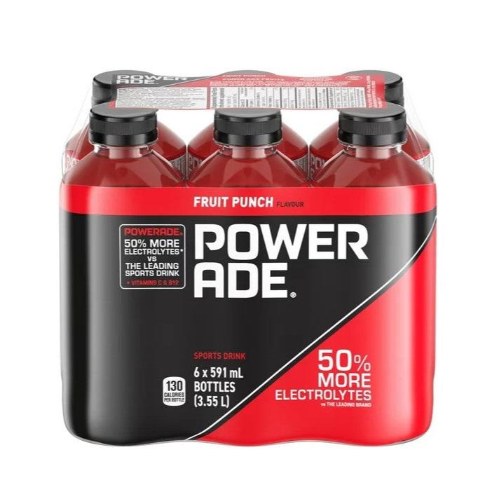 Powerade Fruit Punch Sports Drink 591ml x 6ct