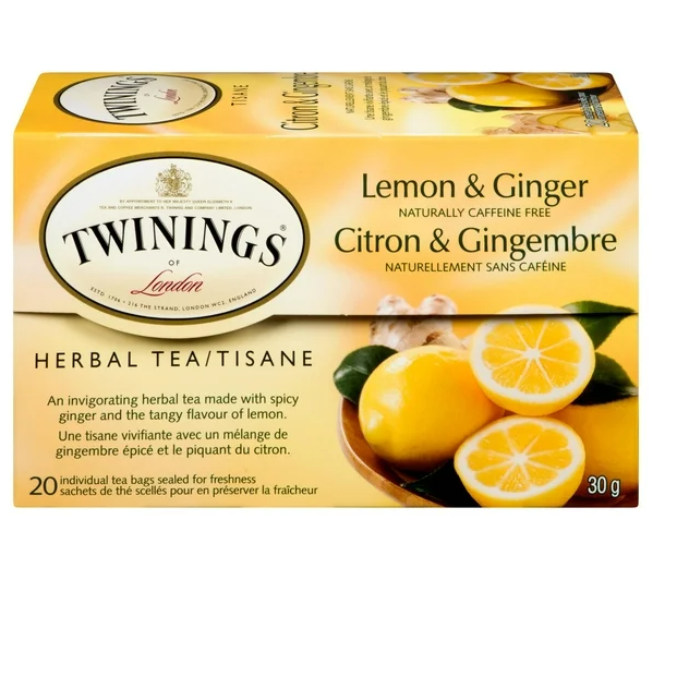 Twinings Lemon Ginger Tea 20ct