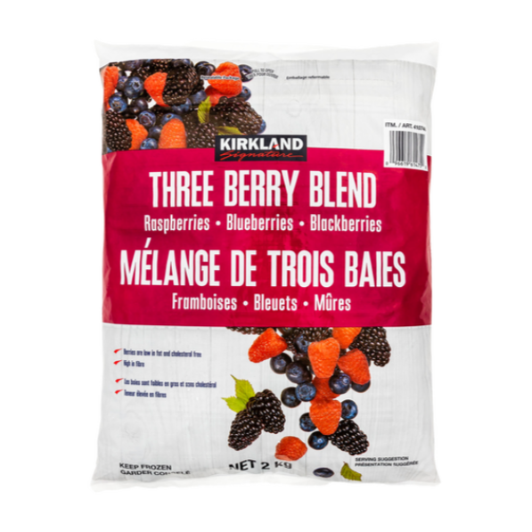 Kirkland Three Berry Frozen Fruit Blend / 2kg