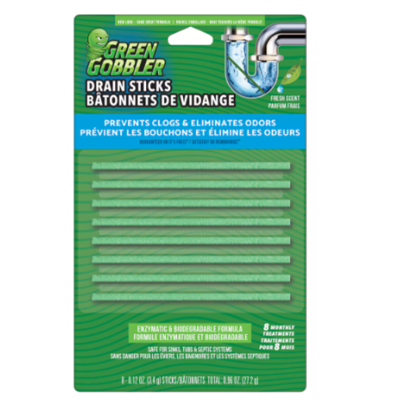 Green Gobbler Drain Sticks