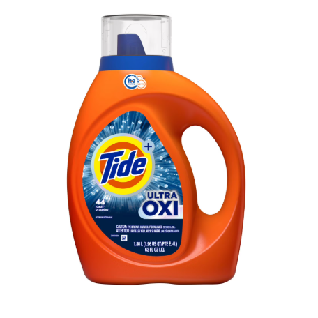 Tide Ultra Oxi Laundry Detergent 1.86L 44 Loads