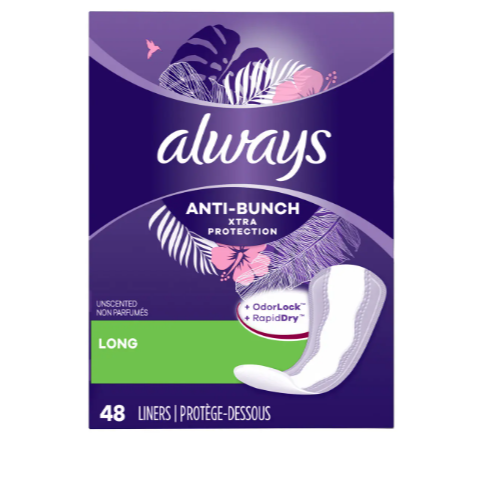 Always Xtra Protection Long Liners 50pk