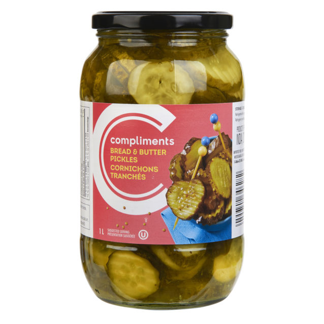 Compliments Bread & Butter Pickles 1 L