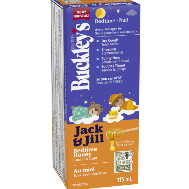 Buckleys Jack & Jill Bedtime Honey Cough & Cold 115 ml