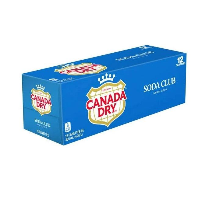 Canada Dry Club Soda 355ml x12ct