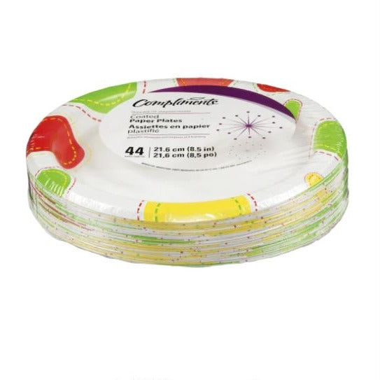 Compliments 8.5" Coated Paper Plates 44ct