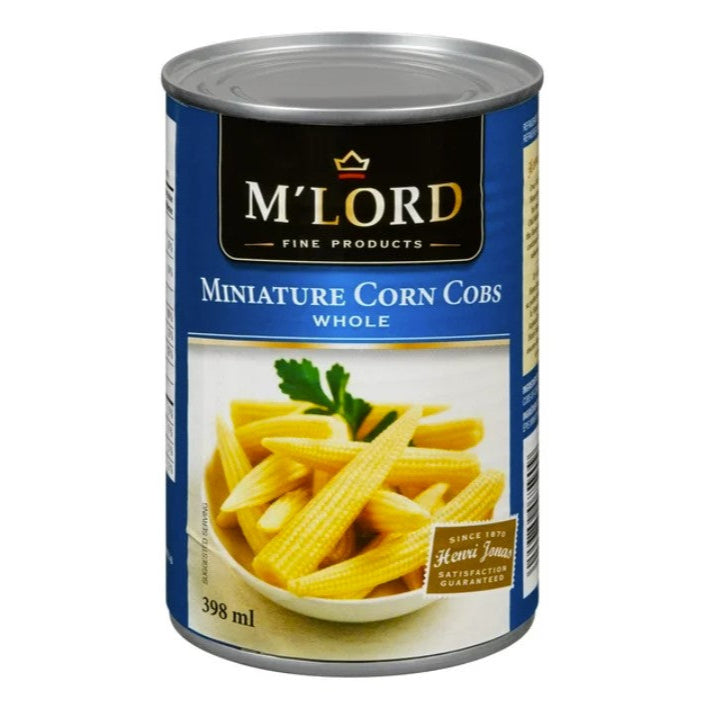 M'Lord Miniature Cut Corn Cobs 398 ml