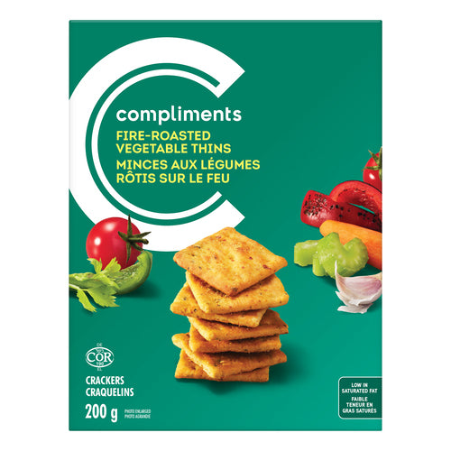 Compliments Vegetable Thins Crackers 200g