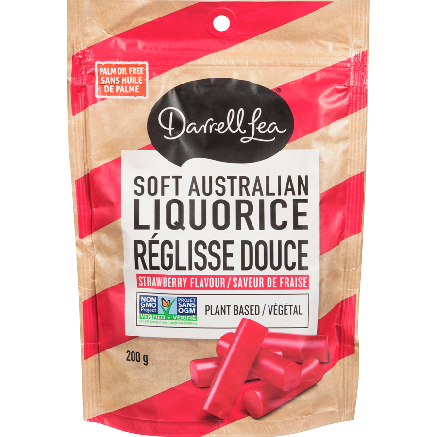 Darrell Lee Soft Australian Strawberry Flavoured Licorice 200g