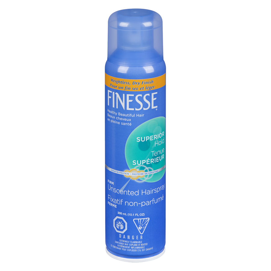 Finesse Superior Hold Unscented Aerosol Hair Spray 300ml