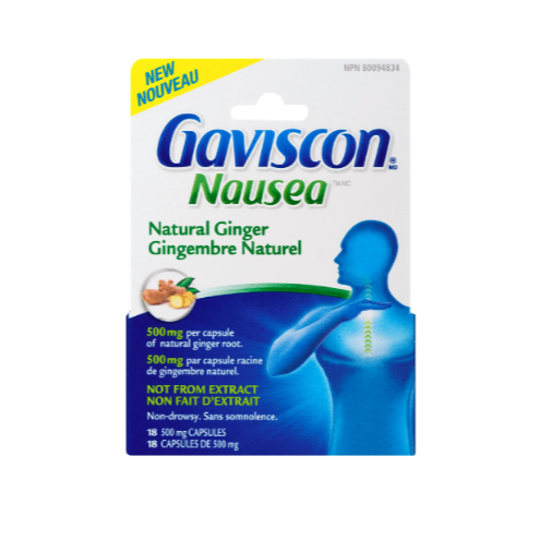 Gaviscon Nausea Natural Ginger Tablets 18ct