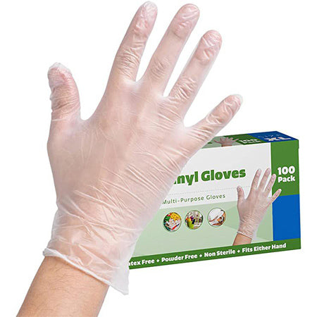Vinyl Powder-Free Small Gloves  100ct
