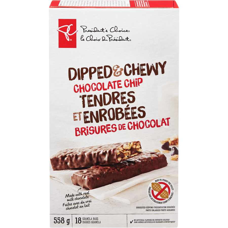 PC Dipped & Chewy Chocolate Chip Granola Bars 18ct