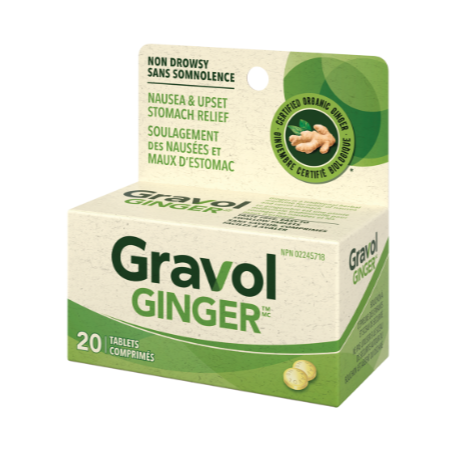 Gravol Ginger Tablets 20 ct