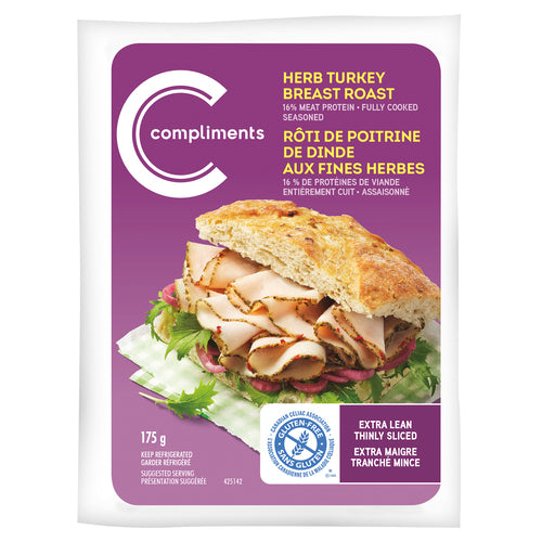 Compliments Deli Herb Turkey Breast 175g